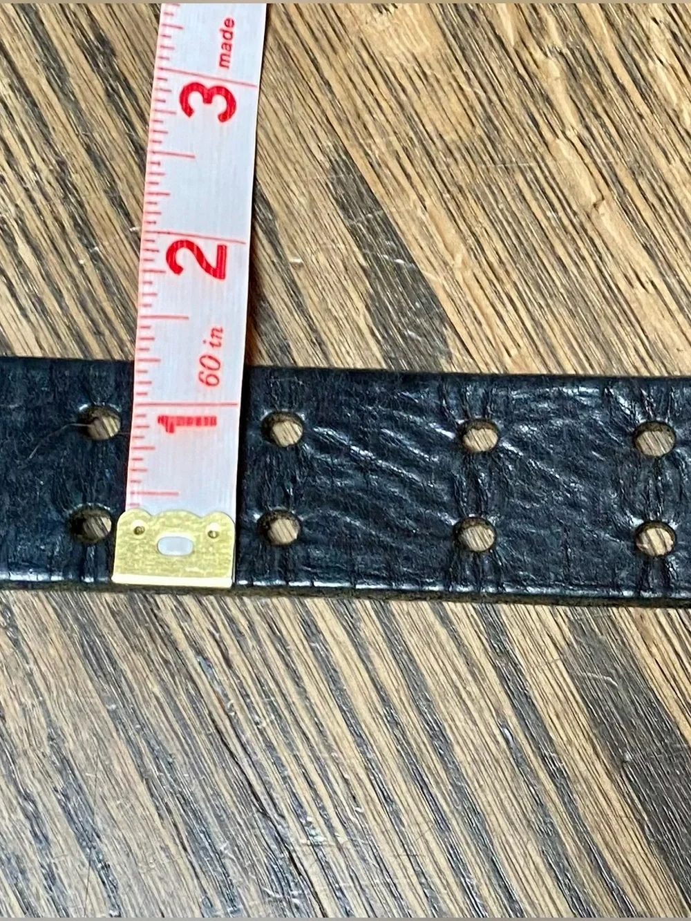 Black Leather Men's Belt with Silver Buckle Double Prong Utility Style